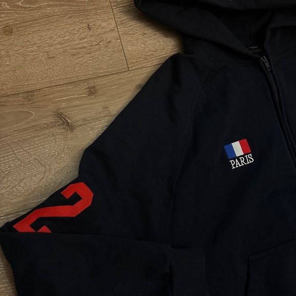 Balenciaga Polo Black Zip-Up Hoodie - Picture 3 of 11